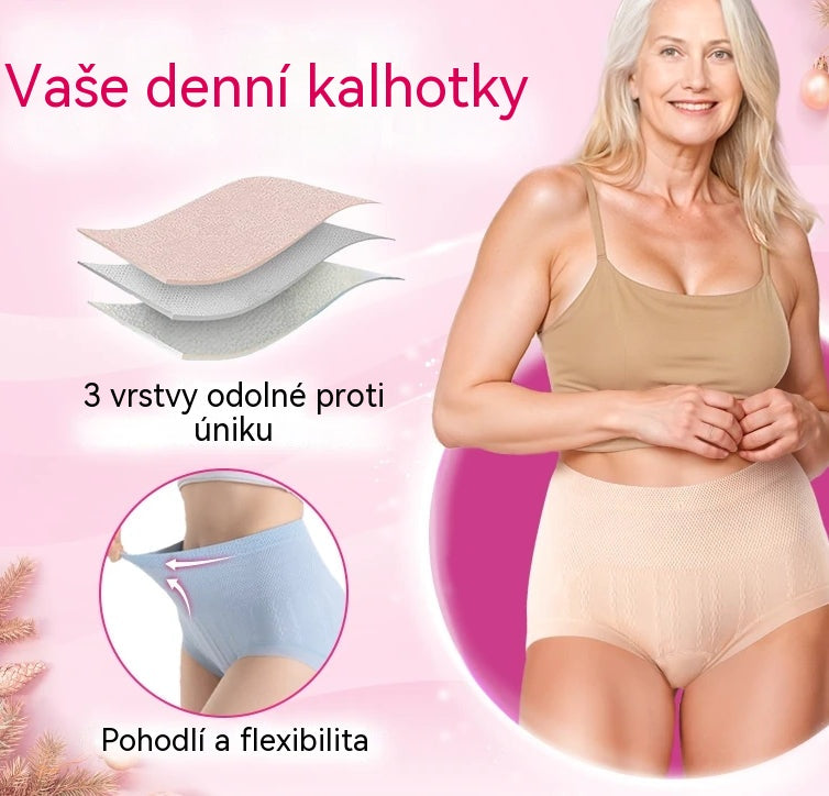 ⏳ Poslední den -50% sleva 🔥Antibakteriální kalhotky s vysokým pasem pro kontrolu bříška