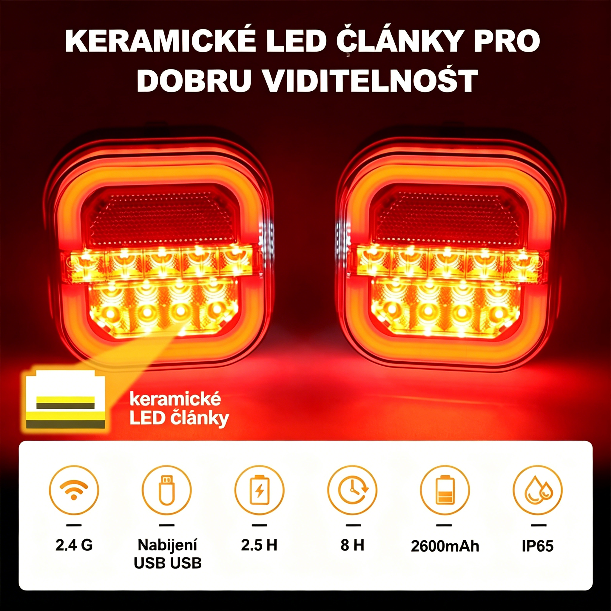 🚦 LED světla pro přívěs auta
