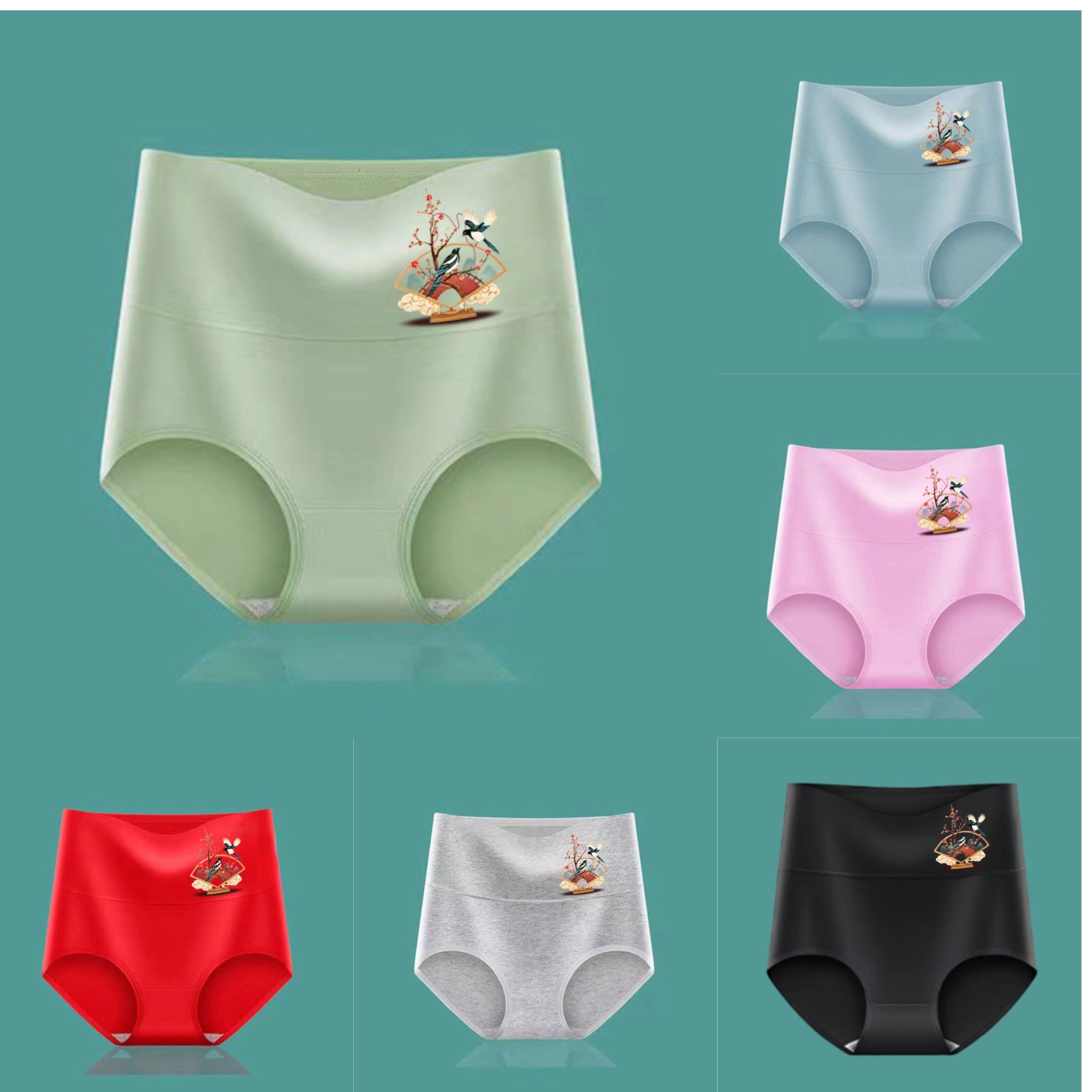 💖Poslední den sleva 50 % - 🔥【6-dílná sady】- Nadzvednutí hýždí s vysokým pasem z vysoce kvalitní bavlny✨️ （40-100 kg）