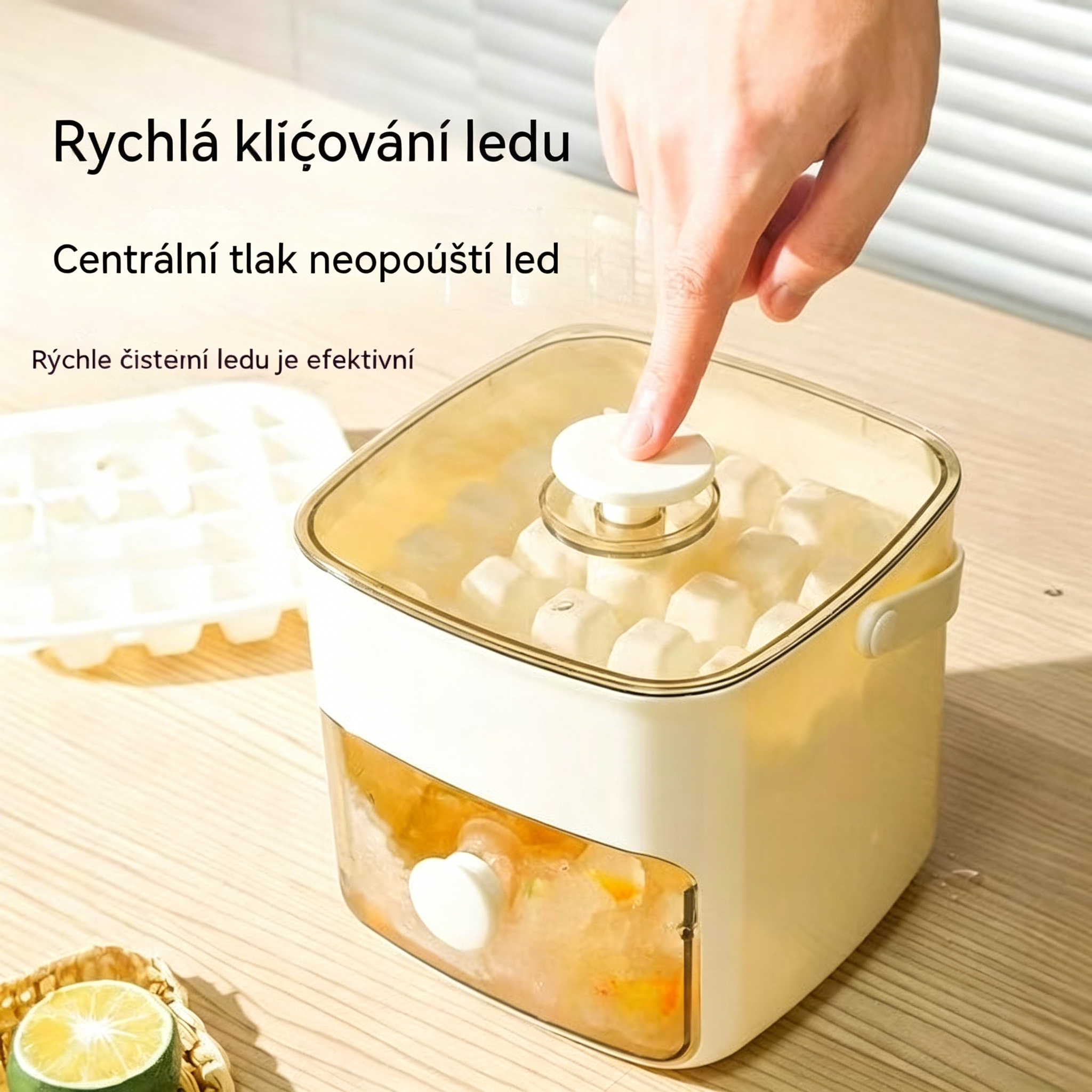 🔥🧊 Forma na kostky ledu 2026 s víkem: výroba ledu je snadná.