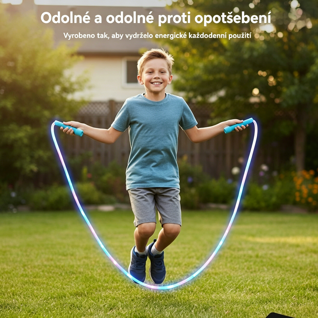 🏃【Kupte jeden, druhý dostanete zdarma】🌈LED svítící švihadlo, nárazuvzdorné provedení, dlouhá doba hraní! 💡🏃‍♀️