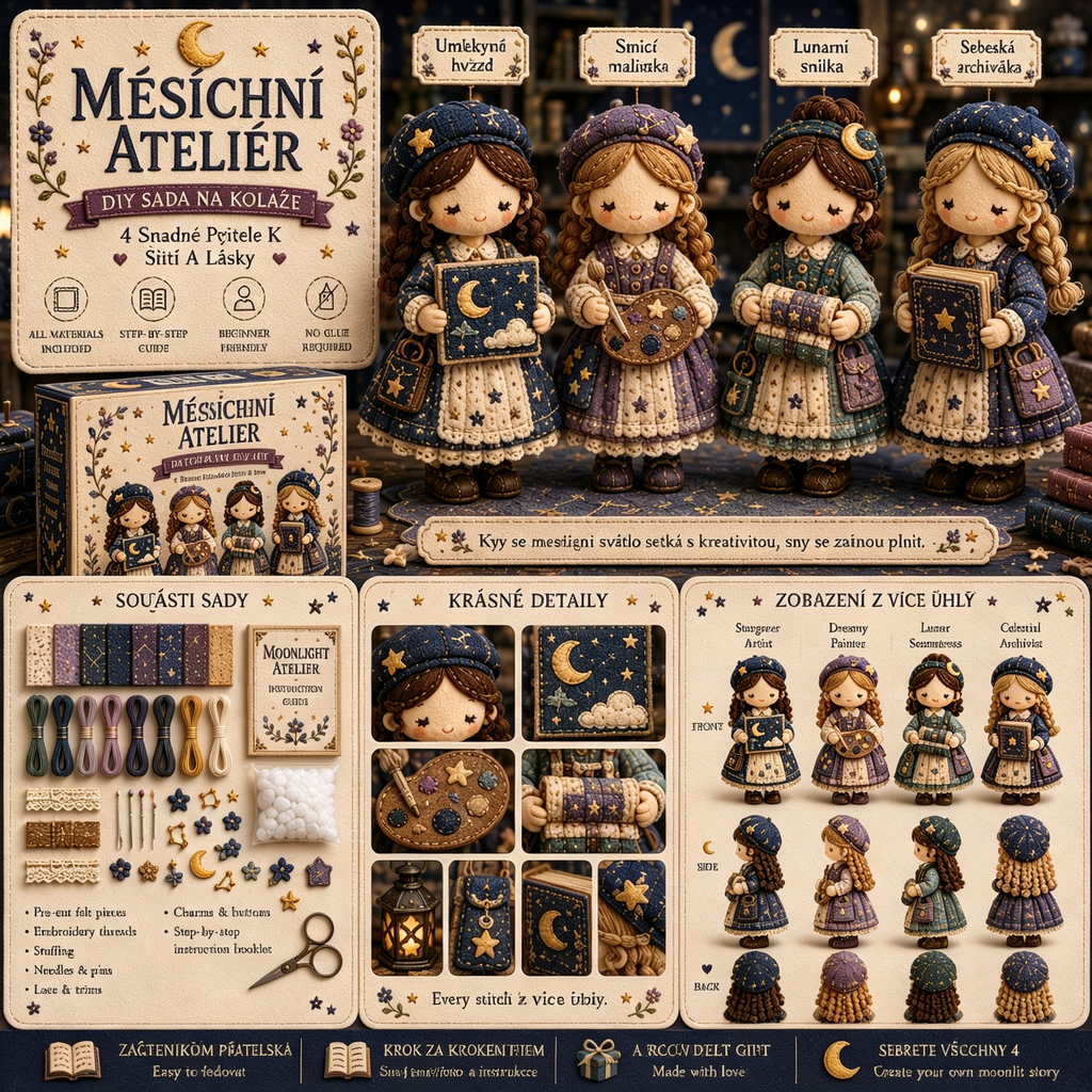 🎁Poslední den: Využijte slevu 49 %! 🧵 Miniaturní patchworková sada ze série Miniature World.